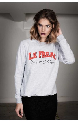 Dames - Le Freak Sweater grijs